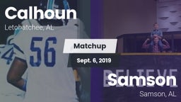 Matchup: Calhoun  vs. Samson  2019