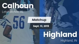 Matchup: Calhoun  vs. Highland  2019
