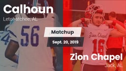 Matchup: Calhoun  vs. Zion Chapel  2019