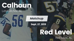 Matchup: Calhoun  vs. Red Level  2019