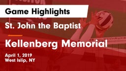 St. John the Baptist  vs Kellenberg Memorial  Game Highlights - April 1, 2019
