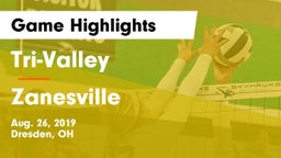 Tri-Valley  vs Zanesville Game Highlights - Aug. 26, 2019