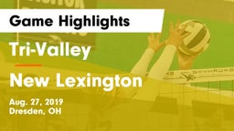 Tri-Valley  vs New Lexington  Game Highlights - Aug. 27, 2019