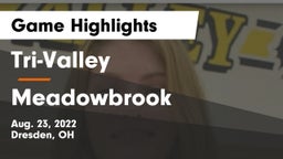 Tri-Valley  vs Meadowbrook  Game Highlights - Aug. 23, 2022