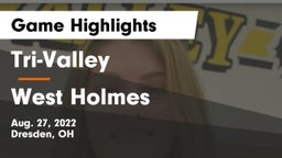 Tri-Valley  vs West Holmes  Game Highlights - Aug. 27, 2022