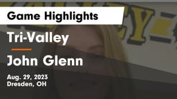 Tri-Valley  vs John Glenn  Game Highlights - Aug. 29, 2023