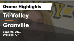 Tri-Valley  vs Granville  Game Highlights - Sept. 23, 2023