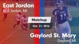 Matchup: East Jordan vs. Gaylord St. Mary  2016