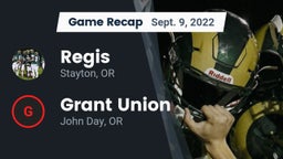 Recap: Regis  vs. Grant Union  2022