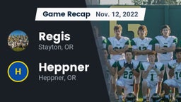 Recap: Regis  vs. Heppner  2022