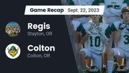 Recap: Regis  vs. Colton  2023