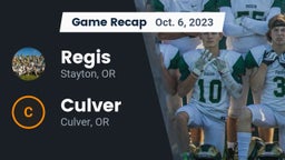 Recap: Regis  vs. Culver  2023
