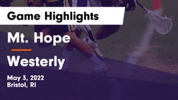 Mt. Hope  vs Westerly  Game Highlights - May 3, 2022