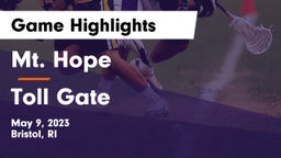 Mt. Hope  vs Toll Gate  Game Highlights - May 9, 2023