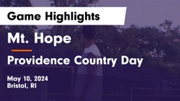 Mt. Hope  vs Providence Country Day Game Highlights - May 10, 2024
