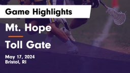 Mt. Hope  vs Toll Gate Game Highlights - May 17, 2024