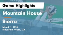 Mountain House  vs Sierra  Game Highlights - March 1, 2024