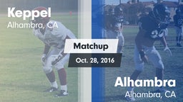 Matchup: Keppel vs. Alhambra  2016