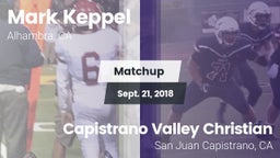 Matchup: Mark Keppel vs. Capistrano Valley Christian  2018