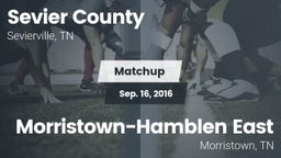 Matchup: Sevier County vs. Morristown-Hamblen East  2016