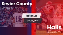 Matchup: Sevier County vs. Halls  2018