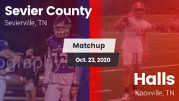 Matchup: Sevier County vs. Halls  2020