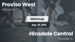 Matchup: Proviso West vs. Hinsdale Central  2016