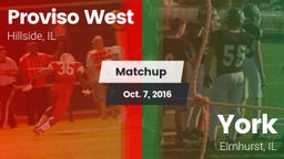 Matchup: Proviso West vs. York  2016