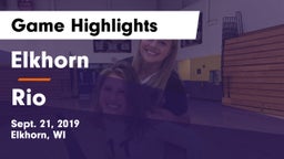 Elkhorn  vs Rio Game Highlights - Sept. 21, 2019