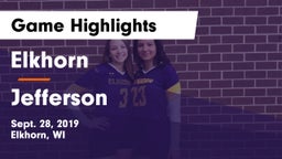 Elkhorn  vs Jefferson  Game Highlights - Sept. 28, 2019