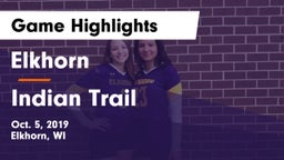 Elkhorn  vs Indian Trail Game Highlights - Oct. 5, 2019