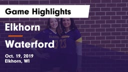 Elkhorn  vs Waterford  Game Highlights - Oct. 19, 2019