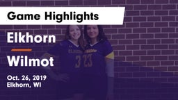 Elkhorn  vs Wilmot  Game Highlights - Oct. 26, 2019