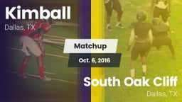 Matchup: Kimball vs. South Oak Cliff  2016