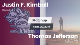 Matchup: Kimball vs. Thomas Jefferson  2018