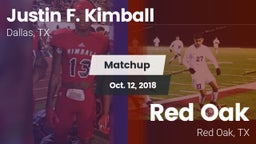 Matchup: Kimball vs. Red Oak  2018