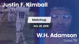 Matchup: Kimball vs. W.H. Adamson  2018