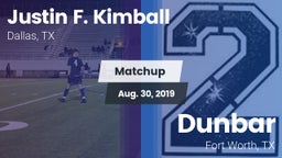 Matchup: Kimball vs. Dunbar  2019