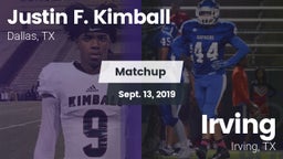 Matchup: Kimball vs. Irving  2019