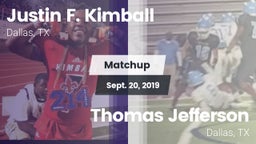 Matchup: Kimball vs. Thomas Jefferson  2019