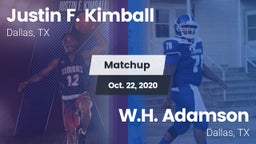 Matchup: Kimball vs. W.H. Adamson  2020