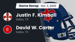 Recap: Justin F. Kimball  vs. David W. Carter  2020