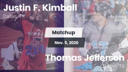 Matchup: Kimball vs. Thomas Jefferson  2020