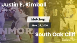 Matchup: Kimball vs. South Oak Cliff  2020