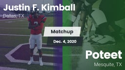 Matchup: Kimball vs. Poteet  2020