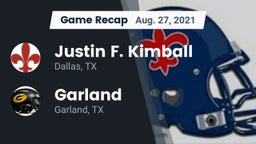 Recap: Justin F. Kimball  vs. Garland  2021