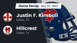 Recap: Justin F. Kimball  vs. Hillcrest  2021