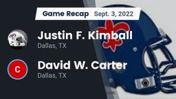 Recap: Justin F. Kimball  vs. David W. Carter  2022
