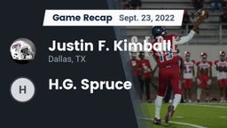 Recap: Justin F. Kimball  vs. H.G. Spruce 2022