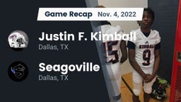Recap: Justin F. Kimball  vs. Seagoville  2022